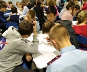 Ребята из Щаповского поупражнялись в задачах по математике