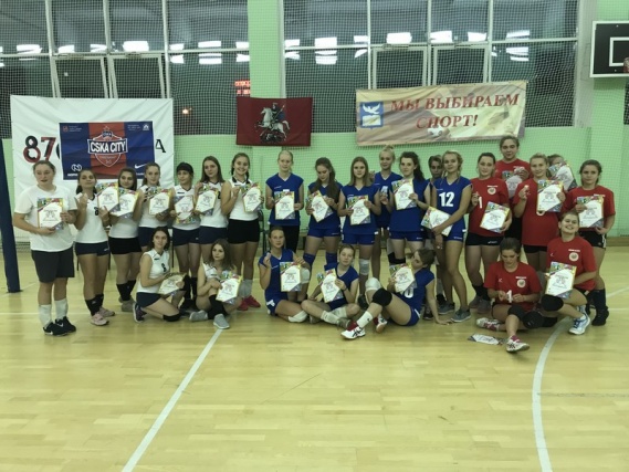 Сборная школы №2075 выиграла окружные соревнования по волейболу
