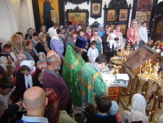 Вербное Воскресенье состоялось в храме поселения Щаповское