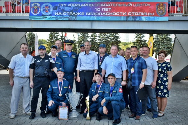Чемпионат по боевому развертыванию: команда Пожарно-спасательного центра лучшая в Москве