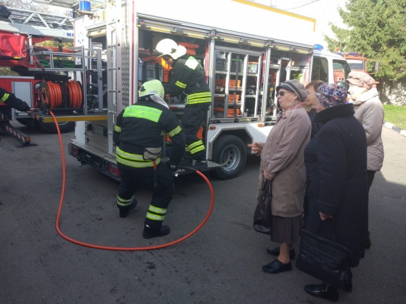Интересная экскурсия прошла в 36 пожарно-спасательной части Щербинки