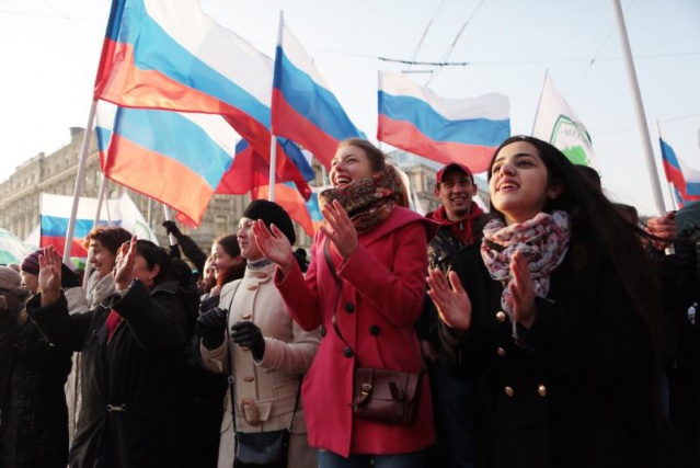 В шествии «Мы едины!» в Москве приняли участие более 80 тысяч человек