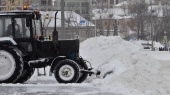 Уборка снега проходит в Краснопахорском районе