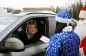 Профилактическую акцию «Полицейский Дед Мороз» провели на дорогах поселения