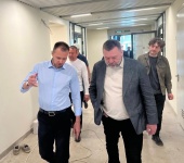 Валерий Головченко побывал на  объекте в п. Щапово с депутатом Госдумы РФ  Дмитрием Саблиным