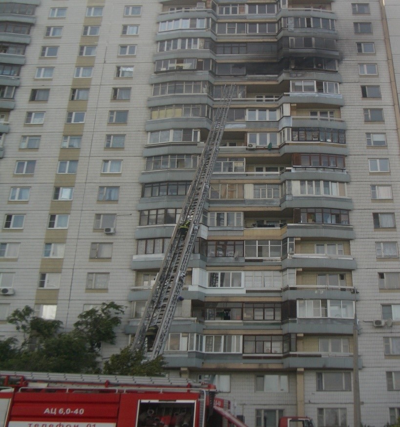 Действия при пожаре на балконе
