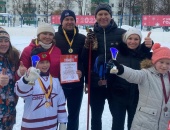 Спортсмены из Щаповского поучаствовали в семейных соревнованиях «Зимние забавы»