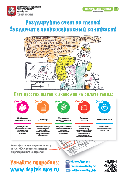 Департамент ТЭХ Москвы рекомендует гражданам самостоятельно регулировать счета за тепло