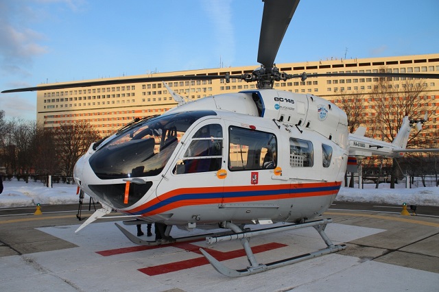 Ровно год назад при больнице имени С.С. Юдина  начал круглосуточно дежурить медицинский вертолет Московского авиацентра
