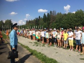 Сотрудник Министерства по чрезвычайным ситуациям посетил детский лагерьв поселении Щаповское