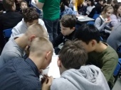 Ученики поселка Щапово приняли участие в интеллектуальной игре