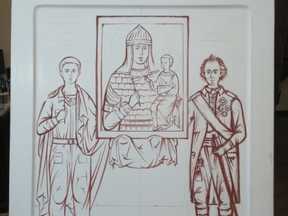 Эскиз новой иконы Щаповского храма показали его служители