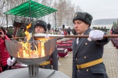 Торжественное открытие Вахты Памяти в деревне Кузовлево